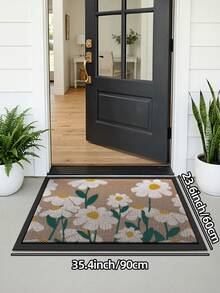 DAJIANG 1pc Outdoor Door Mat 3D Flower Welcome Rug, Long Strip Area Rug With TPR Non-Slip Backing, Suitable For Bathroom, Indoor, Hallway, Bedroom, Living Room, Bedside, Machine Washable Easy Clean Entryway Mat, Pet-Friendly Decor - Multicolor - View 14