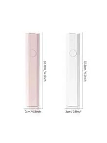 1件裝便攜式UV美甲燈-快速固化迷你LED美甲燈,適用於凝膠美甲-USB手持式美甲烘乾機 - 彩色 - 查看 9