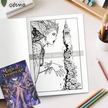 GDTME Magical Elf Coloring Book: Bold-Easy Patterns Coloring Book For Adult And Children, Mythical Creature Art Colouring Book, Holiday Present For Halloween, Christmas And Various Party Gatherings, Suitable For Friends Who Love Coloring And Back To School - Magical - View 4