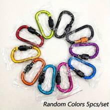 1/5pcs Portable Lightweight Durable Hook Connector, Perfect For Backpack Accessories, Outdoor Camping, Hiking, Daily Home Storage, Keychain Organization And Outdoor Daily Use (Random Color) - Multicolor - View 10