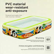Large Inflatable Swimming Pool, Take Inflatable Pool Outdoors, Nature And Coolness--Durable And Wear-Resistant, Easy To Install, Space-Saving Storage And Portable, Pressure-Resistant, Scratch-Resistant, Sun-Resistant, Wear-Resistant Inflatable Pool, Suitable For Backyard, Courtyard And Indoor Leisure - A - View 6