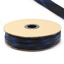 Black & Blue Expandable Braided Cable Sleeving, Flexible Weave Auto Wire Harness Wrap, 3mm-30mm Diameter Cable Protector - A - View 8
