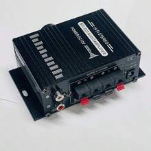 AK-170 New Mini 12V Car Power Amplifier, Universal For Motorcycle, Car, Computer, MP3, Desktop, Home And Vehicle Speakers - Black - View 7