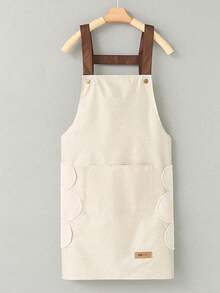 Waterproof & Oil-Proof Kitchen Apron, Suitable For Hair Salon, Cooking, With Pockets, Workwear, Hand-Washable, Fashion Apron - Multicolor - View 3