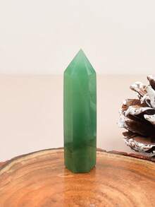 1pc Natural Crystal East Jade Stone Point Column Healing Stone Hexagonal Square Pointed Stone Bar Healing Ornament - Dongling Stone - View 22