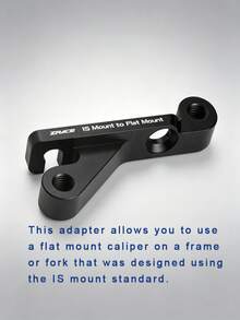 Adaptador de freno de montaje plano IS, Adaptador de freno de montaje plano IS, Montaje B - Negro - Ver 4