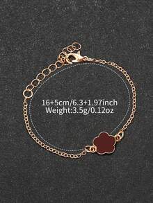 Women's Leather Strap Fashion Minimalist Dial Classic Elegant Quartz Watch + Heart Bracelet (2pcs/Set) Watch Box Not Included - Brown - View 6