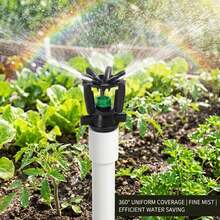 4-Point Agricultural Small Oscillating Sprinkler, Water-Saving Corrosion-Resistant Irrigation Sprayer, Suitable For Farm, Orchard, Vegetable Garden, Yard Landscape - B - View 3