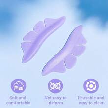 2pcs Eyelash Lift Pads, Facial Eyelash Perming Rods, Eyelash Lift Shields For Eyelash Perming, Reusable Professional Salon Eyelash Lift Accessories With Glitter Design, Keratin Lash Lift Silicone Pads, Portable Storage Box, Easy To Use, Non-Damaging, Suitable For Professional Lash Artists And Beginners, Home And Beauty Salon Eyelash Upgrade Tools - Multicolor - View 7
