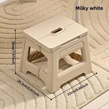 1pc Foldable Stool - Lightweight & Sturdy Plastic Adjustable Step Stool With Non-Slip Base, Suitable For Kitchen, Bathroom, Bedroom, Outdoor, Fishing, Camping, Balcony, Garage, Emergency Guest Seating, Pet Grooming - Multicolor - View 17