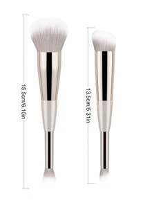 ronshadow 2pcs Dual-Ended Makeup Brushes, Blush Brush, Contour Brush, Round Tip Eyeshadow Blending Brush, Concealer Brush, 2-In-1 Portable Makeup Brush, Full Face Makeup Tool - Multicolor - View 10