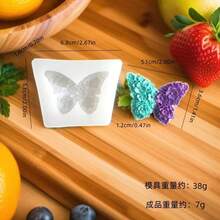 Rose Flower Butterfly Silicone Mold For Candle, Aromatherapy, Plaster, Soap, Home Candle Decor - A-White - View 2