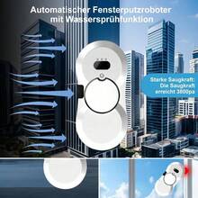 Fensterreiniger mit Kantenerkennung und Wassersprühfunktion – Reiniger für Fenster, Spiegel und Fliesen; freihändiger Glaspolierer; geeignet für Zuhause und Büro. - A - Übersicht 2