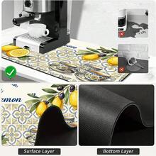 1pc Dish Drying Mat, Coffee Machine Mat, Vintage Style Multi-Coffee Drink Print Polyester Fiber Absorbent Mat, Durable And Highly Absorbent, Suitable For Cafes, Dining Tables And More, Multi-Purpose Drainage Mat, Home Gift, Tabletop Decor - XYLSD-525 - View 8