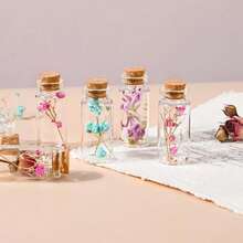 10/20/30/50pcs Mini Transparent Glass Jars, 0.34oz (Approx. 10ml) Capacity With Cork Stopper - Suitable For DIY Crafts, Wedding Decor And Party Favors | Hand Wash Only, Oval Transparent Bottle, Decorative Bottle - A - View 5