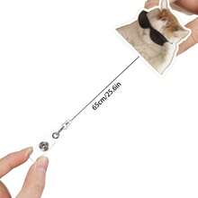1/9pcs Cat Expression Doctor Nurse Badge Reel Retractable Crocodile Clip ID Holder Easy Pull - Multicolor - View 2