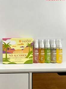5入/40ml 綜合香調無酒精香氛噴霧組，持久細霧，便攜旅行裝衣物清新噴霧，5種香調，溫和不刺激配方，適用於日常、工作、約會、旅行及休閒聚會 - A - 查看 4