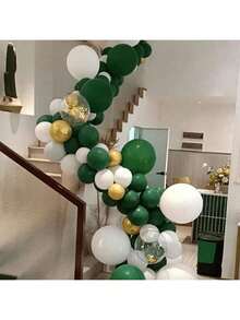 1 Rollo de 5m Cinta de Cadena de Globos con Doble Agujero, Decoración de Fondo para Fiesta de Cumpleaños, Accesorios de Cadena de Globos para Arco de Boda - transparente - Ver 5