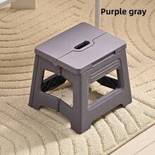 1pc Foldable Stool - Lightweight & Sturdy Plastic Adjustable Step Stool With Non-Slip Base, Suitable For Kitchen, Bathroom, Bedroom, Outdoor, Fishing, Camping, Balcony, Garage, Emergency Guest Seating, Pet Grooming - Multicolor - View 13