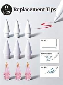 3/4/6支装替换笔尖，兼容Apple Pencil Pro/第二代/第一代/USB-C接口，针状笔尖，带笔盒，精准操控，塑料/金属材质，适用于Apple Pencil Pro套装 - 彩色 - 查看 31