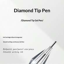 4/8/9pcs Diamond Tip Gel Pen 0.5mm Integrated Ink Cartridge Neutral Pen Smooth Continuous Ink Flow Black Blue Red Ink Student Office Writing Pens - Sets - View 7