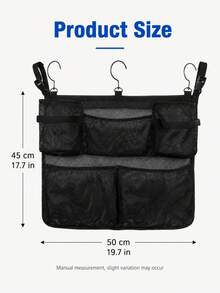 1pc/Set Large Capacity Hanging Pool Storage Organizer Bag, Foldable Mesh Toy Storage Bag With Multiple Pockets, Hooks And Adjustable Shoulder Strap, Suitable For Above Ground Pool, Bathroom And Outdoor Accessories - Multiple Styles - View 10