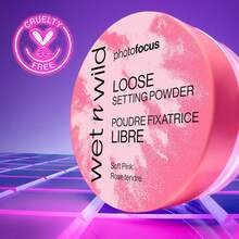 Wet N Wild Photo Focus Loose Baking Setting Powder, Highlighter Makeup, Fair To Medium & Tan Skin Tones - Translucent-Father's Day - Soft Pink - View 4