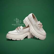 Women Loafers Shoes - Beige - View 2