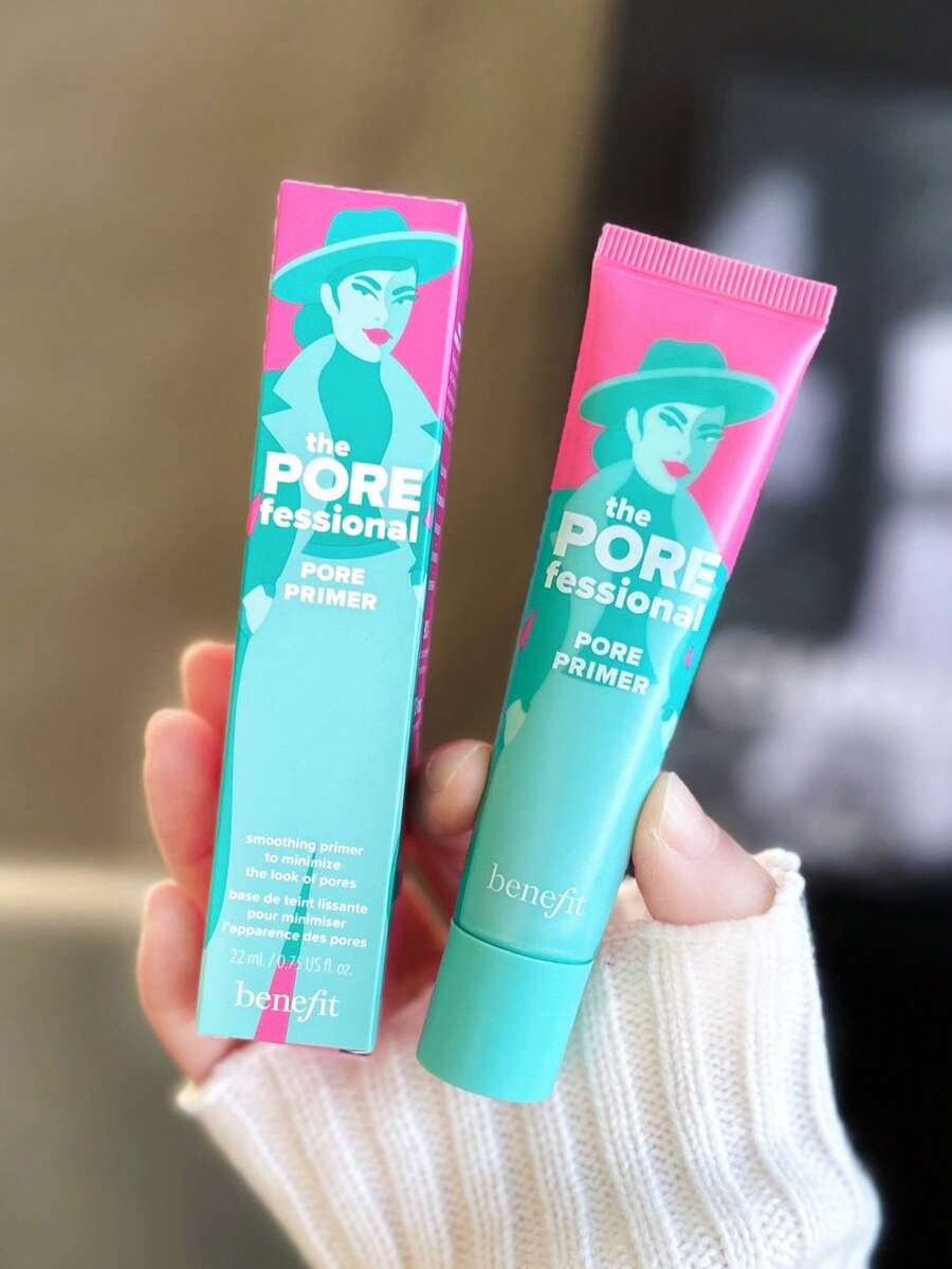 Benefit The POREfessional 毛孔隱形妝前乳 22ml/0.75 Oz | 絲滑輕盈配方快速隱形毛孔 | 無油配方 | 讓肌膚細緻無油光 | 適合所有膚色 | 自然妝感 - 22毫升 - 查看 1
