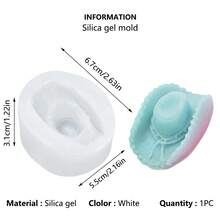 靴子形蠟燭模具 + 牛仔帽套組，樹脂矽膠模具，適用於製作蠟燭架、裝飾飾品和DIY手工藝項目，與環氧樹脂和石膏DIY模具兼容，適用於情人節、復活節 - 靴子+牛仔帽 - 查看 15