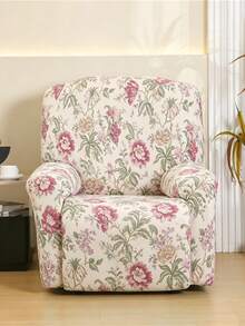 4/6/8pcs Printed Recliner Chair Covers - Suitable For All Seasons - Office, Living Room, Home Decor Recliner Chair Covers - Washable Sofa Covers - Pink - View 5