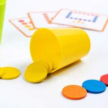 1 Set Color Matching Stacking Cup Toy, Children's Color Sorting Disc Board Game, Baby Concentration Early Education Educational Toy - Multicolor - View 7