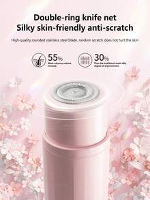 LEVIATECH Afeitadora eléctrica recargable 2 en 1, recortadora de vello corporal inalámbrica apta para mujeres, con cuchillas desmontables de tacto suave, diseño impermeable para uso en seco y húmedo, recargable por USB, portátil para el afeitado del bikini, axilas, piernas y todo el Body - Multicolor - Ver 8