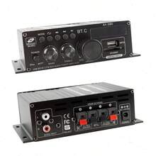 AK380 RV Stereo Amplifier 2-Channel 12V Car Audio Power Amplifier, Designed For RVs And Campers, Stable Output For Long Trips, Compact Metal Housing, Clear Sound Quality For RV Living Space, Travel And Outdoor Driving (Battery Not Included) - Black - View 11