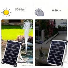 Solar Powered Fountain Pump Set, 6W And 12W Solar Powered Outdoor Fountain Pump, Multiple Spray Modes Suitable For Bird Bath, Pond, Garden, Fish Tank, Solar Powered Bird Bath Fountain Pump - Black - View 4