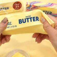 2Pcs-Realistic Butter + Swirl Youtiao Squishy Toys - Soft Stress Relief Finger Toys, Suitable For Teens/Adults/Children, Slow Rebound Sensory Stress Relief Toys - Multicolor - View 5