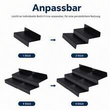 6 Stk Gewürzregal Schublade Gewürz Schubladeneinsatz Gewürz Organizer Verstellbar von 23 cm bis 46 cm, Gewürzaufbewahrung, Kücheorganizer Erweiterbares Gewürzeinsatz für Küche, Arbeitsfläche, Schrank, Regal - Übersicht 4