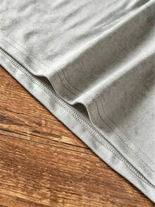 Tween Boys Student Cool Handsome Casual Round Neck Pullover Sleeveless Tank Top Spring Summer Top - Light Grey - View 5