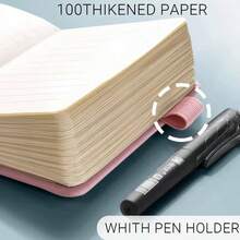 A7 Notebook, Pocket Notepad, Pages, Portable Notebook, Timetable Planner, Notebook For Students, Office And Home - Pink - View 5