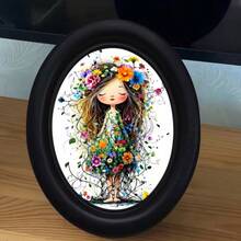 3D Flat - 1 3D Vintage Style Picture Frame Wall Decor, Lakeside Ballet Rabbit Design (Size 4.16 X 5.25 Inches), Photo Transfer, Suitable For Living Room, Bedroom, Kitchen Or Farmhouse Home Decor, No Drilling Required - 20 - View 10