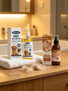 Pet Coconut Oil Shampoo Gentle Cleansing Pet Fur Softening Clean Refreshing Shiny Moisturizing, Pet Fur Care Oil Gentle Softening Cat Dog Fur Natural Fluffy Smooth Nourishing Spray, Coconut Oil, Dog Shampoo, Cat Fur Care, - Pet Hair Cleaning and Care - View 3