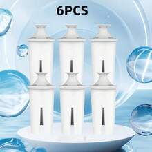 Replacement Filter Cartridges For Home Water Pitcher, 1/3/6 Pack, Filters Out Sediment, Rust, Hair And Other Impurities, Effectively Removes Residual Chlorine, Limescale And Water Alkalinity, Eliminates Water Odors - View 9