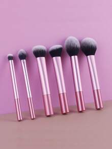 A Professional Makeup Brush Set-Including Brushes For Loose Powder, Blush, Contour, Eyeshadow, And Highlighter-To Help You Create A Flawless Look (Selected At Random). - Pink - View 3