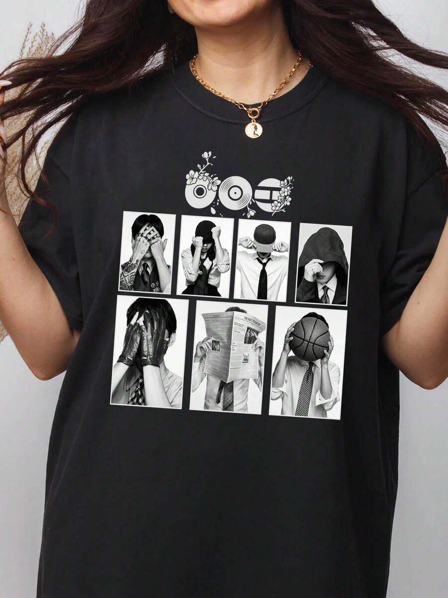 Women T-Shirts - 黑色 - 查看 1