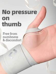 1pc Thin Breathable Invisible Wrist Support Band, Adjustable Hook And Loop Pressure Wrist Guard, Suitable For Sports Fitness Basketball Workout, Unisex Left And Right Hand, Can Be Worn Under Clothes For Daily Use - Multicolor - View 5