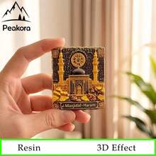 麥加禁寺冰箱貼，3D樹脂冰箱磁鐵，沙烏地阿拉伯伊斯蘭穆斯林旅遊紀念品，居家裝飾禮物 - 1PC - 查看 10