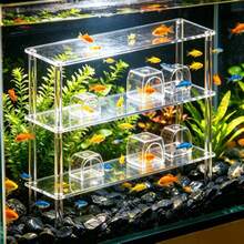 Aquarium Decor Acrylic Storage Rack, Multi-Layer Transparent Display Stand For Small Fish Hiding House - Aquarium Stand - View 2