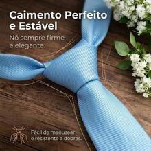 A Matte Twill Tie, A Versatile Tie Suitable For Work, Interviews, And Weddings. - 淺藍色 - 查看 5