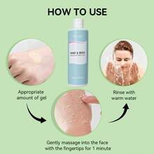 MELAO Hand & Body Exfoliating Gel 250ml/8.45fl.Oz, Gentle Skin Exfoliator To Remove Dead Skin, Deep Cleansing Smoothing Exfoliating Gel For Rough Dry Skin - 250ml - View 5