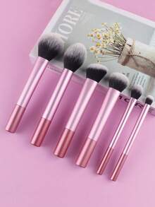 A Professional Makeup Brush Set-Including Brushes For Loose Powder, Blush, Contour, Eyeshadow, And Highlighter-To Help You Create A Flawless Look (Selected At Random). - Pink - View 4